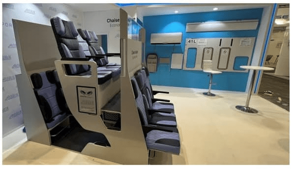 Chaise Longue: le nouveau concept de siège pour la classe éco en avion Chaise Longue: le nouveau concept de siège pour la classe éco en avion